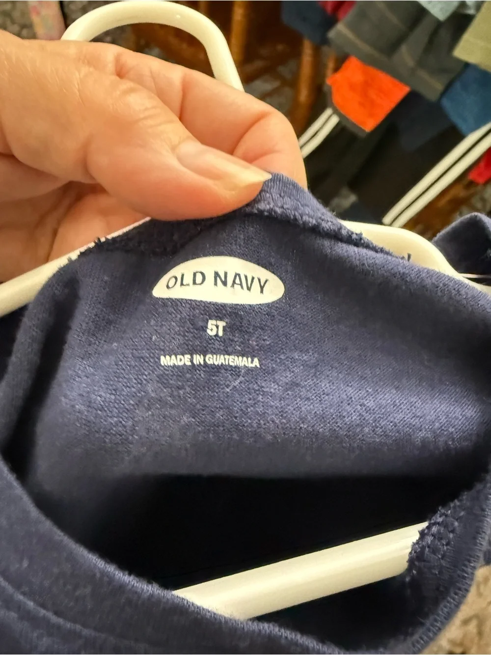 Old Navy Navy 'Big Sister' Short-Sleeve Tee with Rainbow Graphic